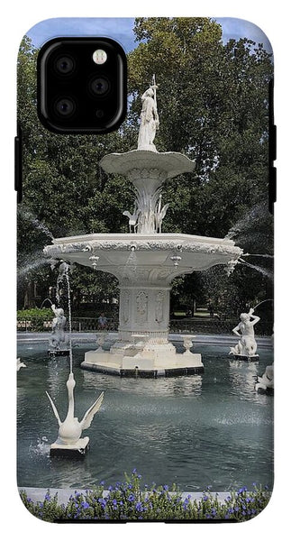 Forsythe Park Fountain Savannah Georgia - Phone Case