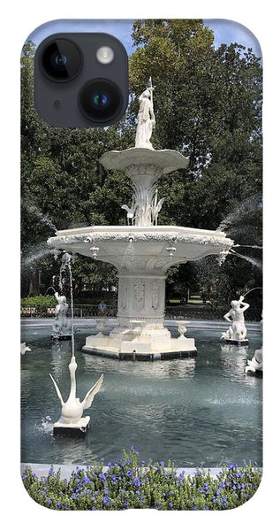 Forsythe Park Fountain Savannah Georgia - Phone Case