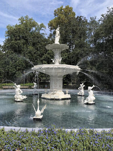 Forsythe Park Fountain Savannah Georgia - Puzzle