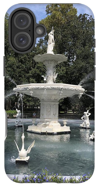 Forsythe Park Fountain Savannah Georgia - Phone Case