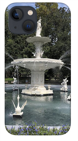 Forsythe Park Fountain Savannah Georgia - Phone Case