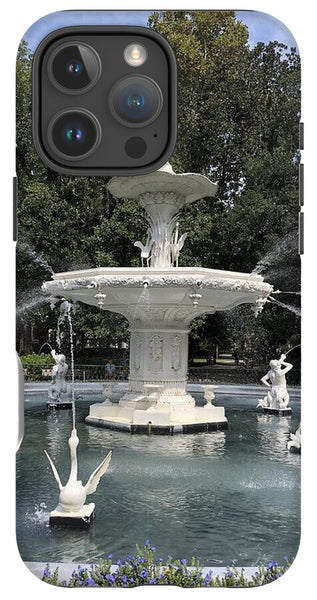 Forsythe Park Fountain Savannah Georgia - Phone Case