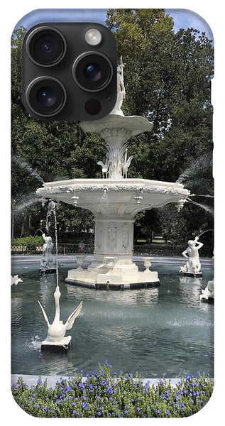 Forsythe Park Fountain Savannah Georgia - Phone Case