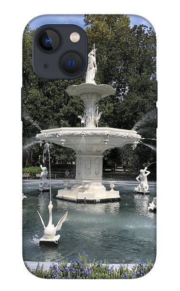 Forsythe Park Fountain Savannah Georgia - Phone Case