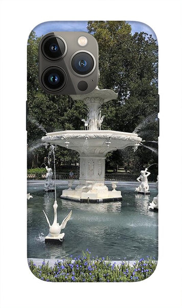 Forsythe Park Fountain Savannah Georgia - Phone Case