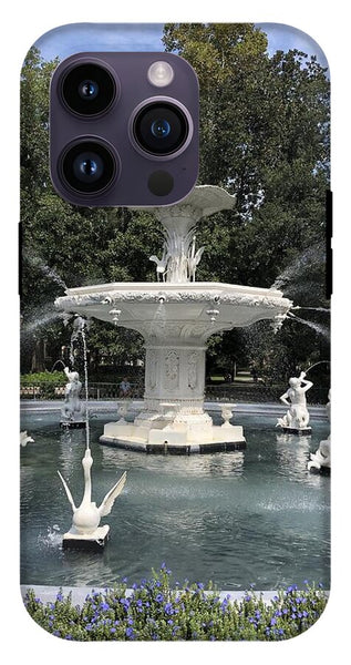 Forsythe Park Fountain Savannah Georgia - Phone Case