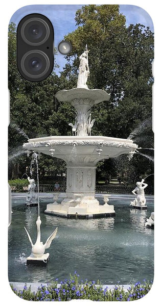 Forsythe Park Fountain Savannah Georgia - Phone Case