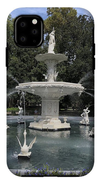 Forsythe Park Fountain Savannah Georgia - Phone Case