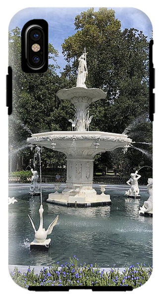 Forsythe Park Fountain Savannah Georgia - Phone Case