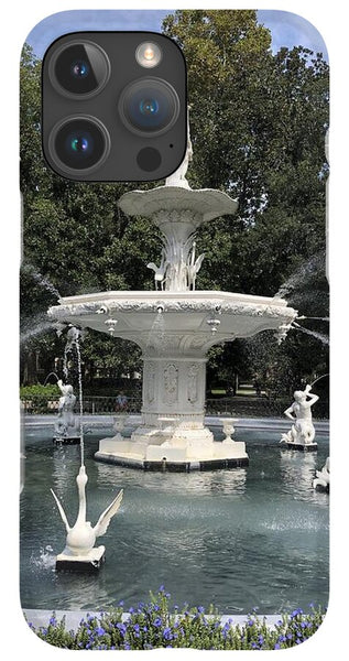 Forsythe Park Fountain Savannah Georgia - Phone Case