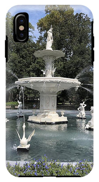 Forsythe Park Fountain Savannah Georgia - Phone Case