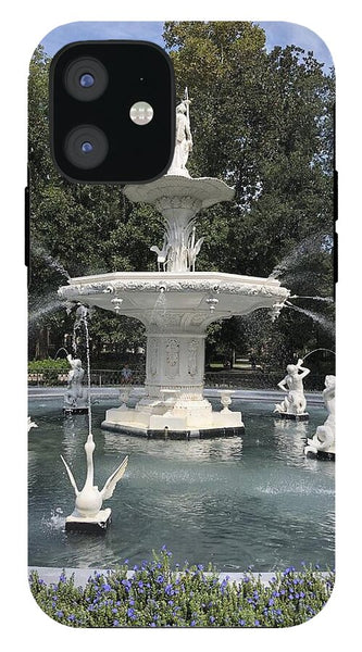 Forsythe Park Fountain Savannah Georgia - Phone Case