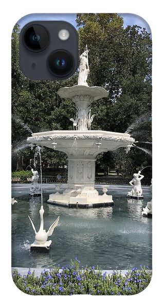 Forsythe Park Fountain Savannah Georgia - Phone Case