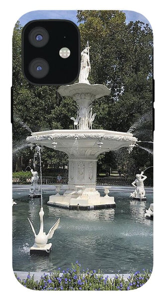 Forsythe Park Fountain Savannah Georgia - Phone Case