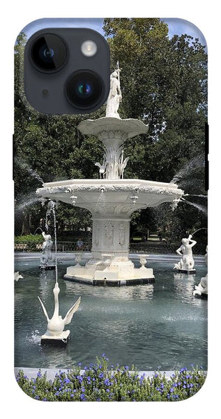Forsythe Park Fountain Savannah Georgia - Phone Case
