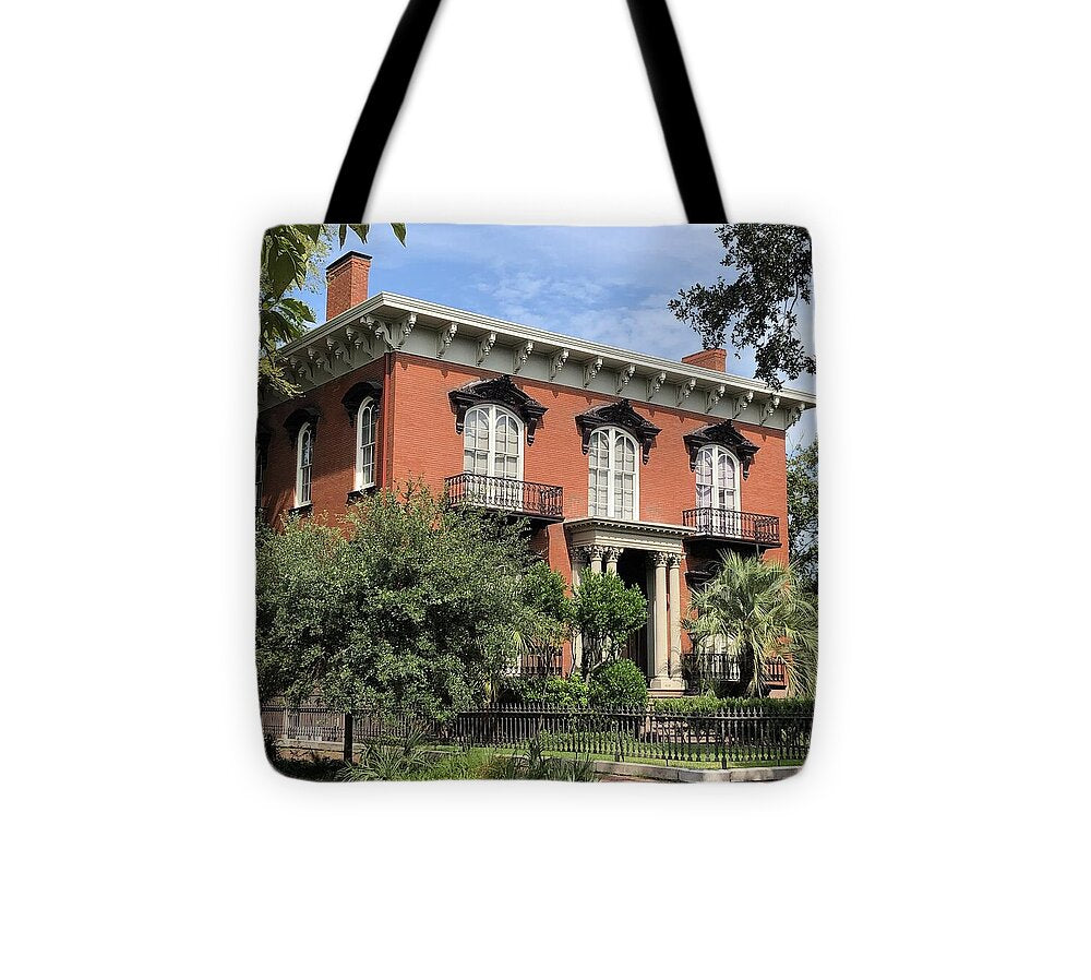 Historic Red Brick Mansion - Tote Bag
