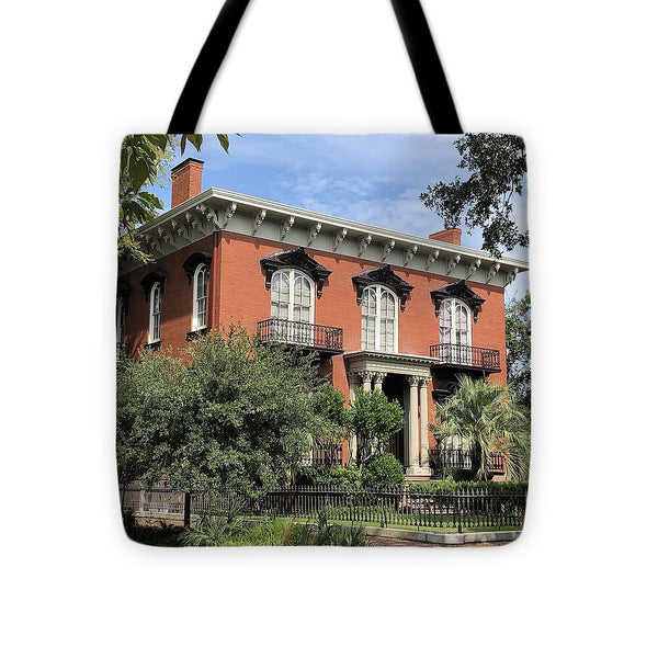 Historic Red Brick Mansion - Tote Bag