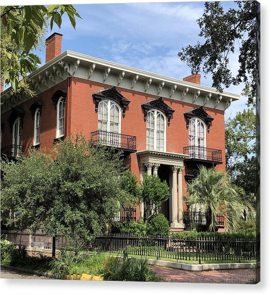 Historic Red Brick Mansion - Acrylic Print