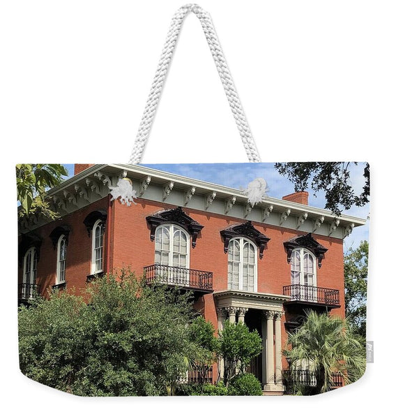 Historic Red Brick Mansion - Weekender Tote Bag