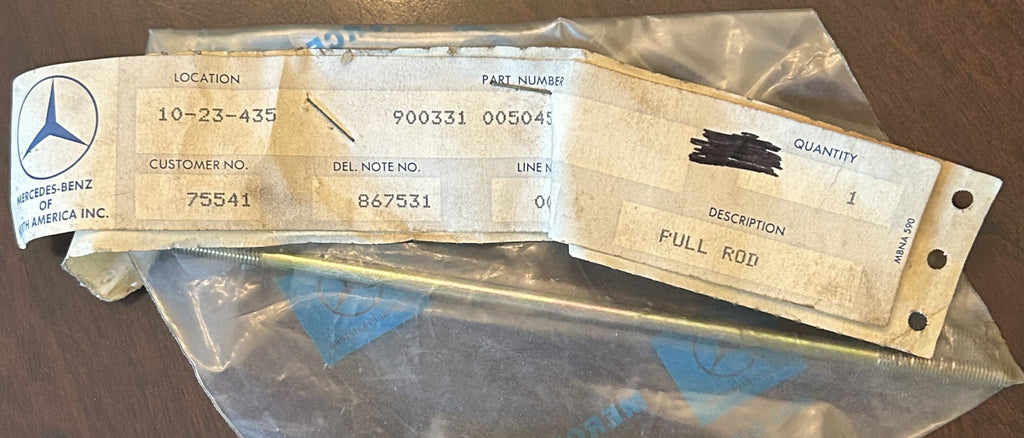 NOS MERCEDES INJECTION PUMP PULL ROD N900331005045