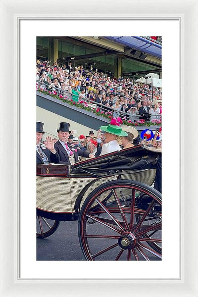 Royal Procession with Elegant Attire at the Ascott - Framed Print