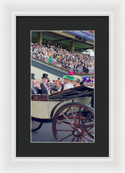 Royal Procession with Elegant Attire at the Ascott - Framed Print