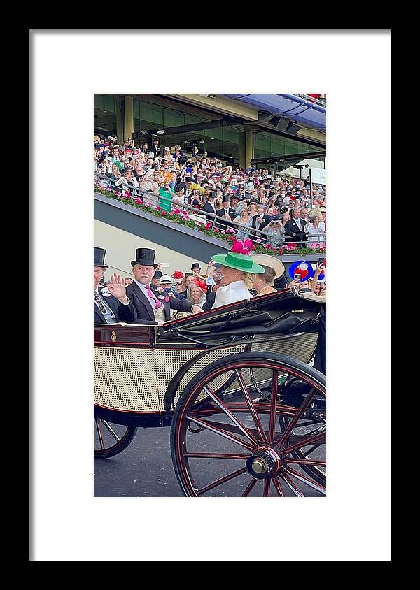 Royal Procession with Elegant Attire at the Ascott - Framed Print