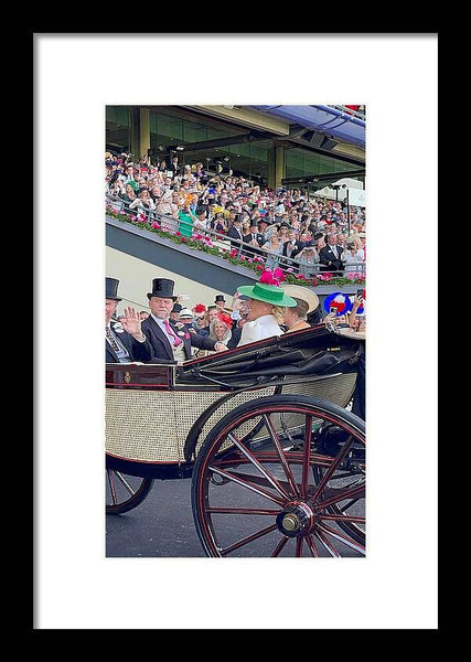 Royal Procession with Elegant Attire at the Ascott - Framed Print