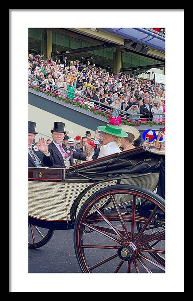 Royal Procession with Elegant Attire at the Ascott - Framed Print