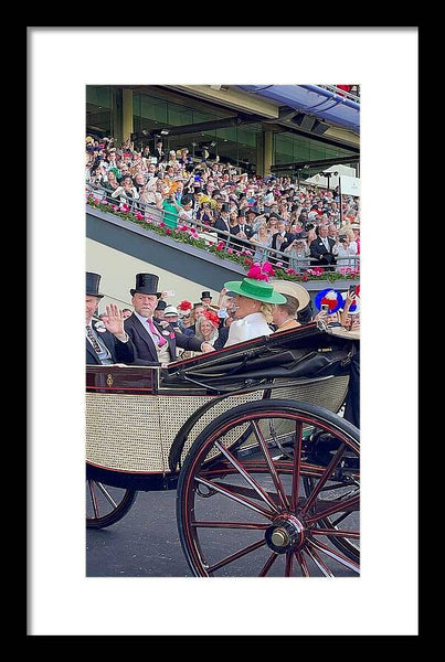 Royal Procession with Elegant Attire at the Ascott - Framed Print