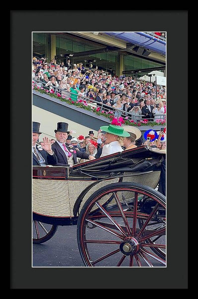 Royal Procession with Elegant Attire at the Ascott - Framed Print