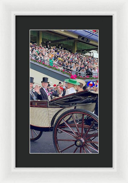 Royal Procession with Elegant Attire at the Ascott - Framed Print