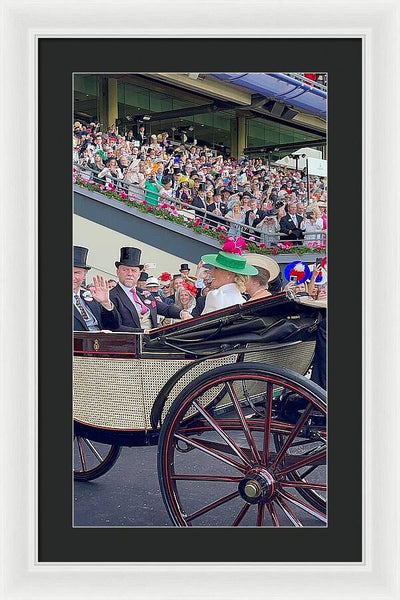 Royal Procession with Elegant Attire at the Ascott - Framed Print