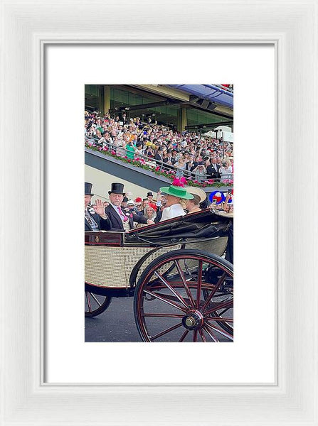 Royal Procession with Elegant Attire at the Ascott - Framed Print