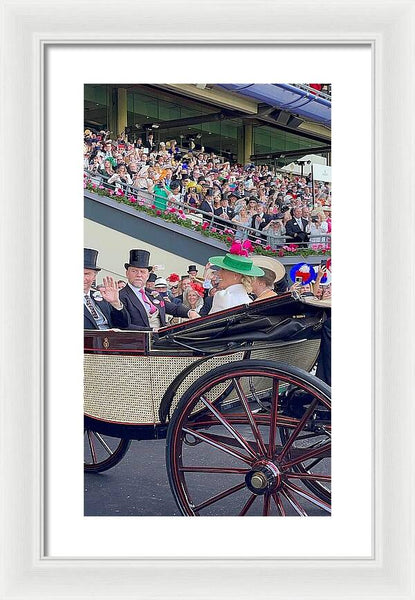 Royal Procession with Elegant Attire at the Ascott - Framed Print