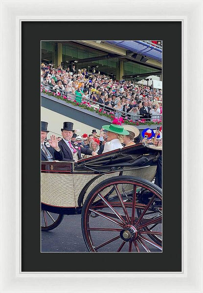 Royal Procession with Elegant Attire at the Ascott - Framed Print
