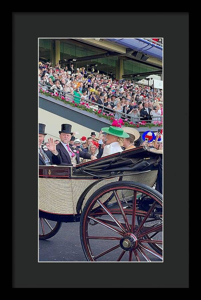Royal Procession with Elegant Attire at the Ascott - Framed Print