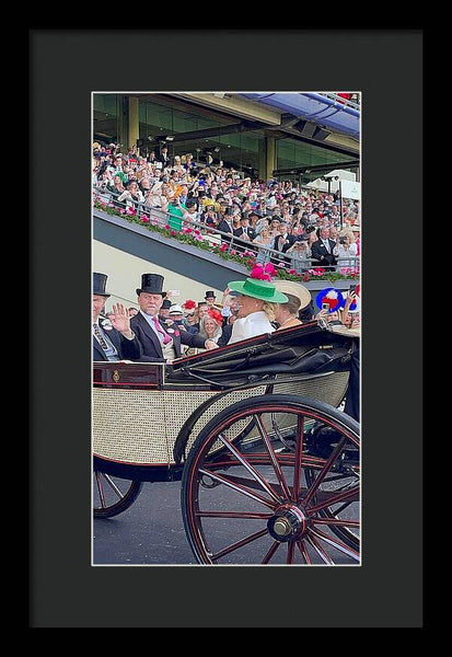 Royal Procession with Elegant Attire at the Ascott - Framed Print