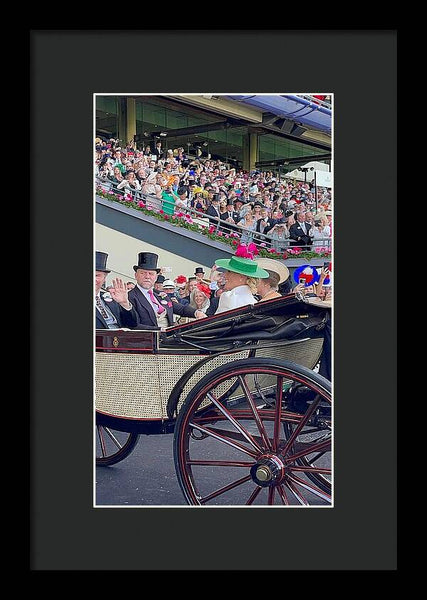 Royal Procession with Elegant Attire at the Ascott - Framed Print