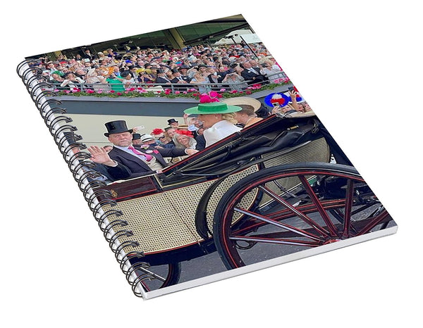 Royal Procession with Elegant Attire at the Ascott - Spiral Notebook