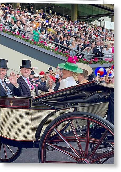 Royal Procession with Elegant Attire at the Ascott - Greeting Card