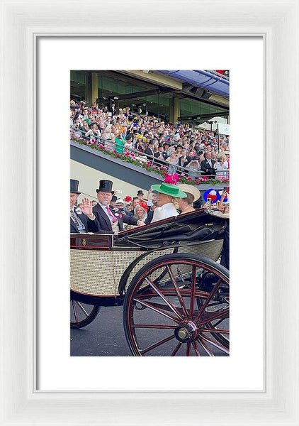Royal Procession with Elegant Attire at the Ascott - Framed Print