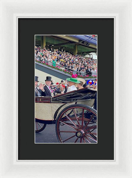 Royal Procession with Elegant Attire at the Ascott - Framed Print