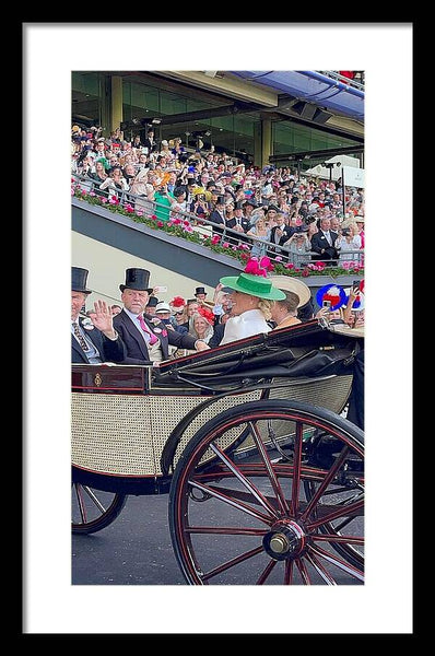Royal Procession with Elegant Attire at the Ascott - Framed Print