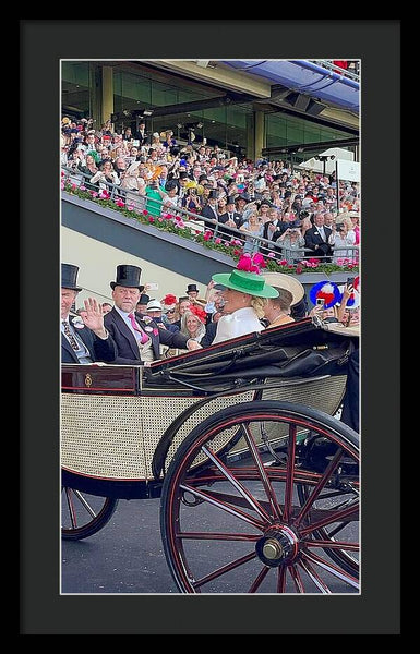 Royal Procession with Elegant Attire at the Ascott - Framed Print