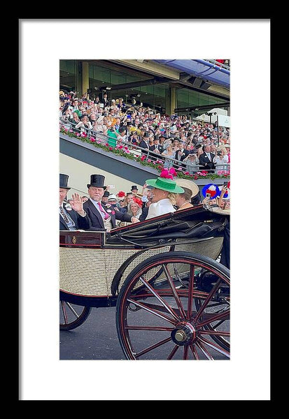Royal Procession with Elegant Attire at the Ascott - Framed Print