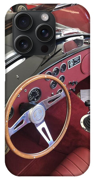 Shelby Cobra Sports Car interior - Phone Case