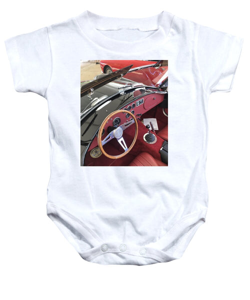 Shelby Cobra Sports Car interior - Baby Onesie