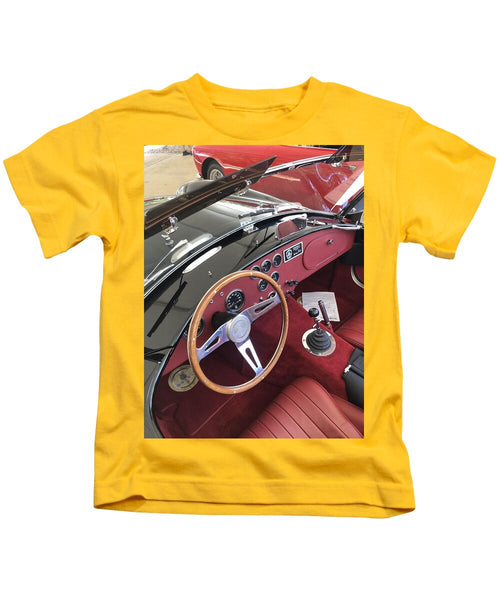 Shelby Cobra Sports Car interior - Kids T-Shirt