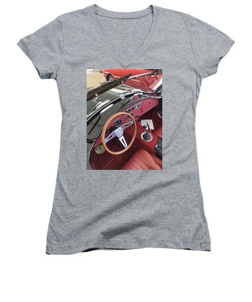 Shelby Cobra Sports Car interior - Women's V-Neck